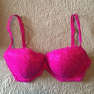 Victoria's Secret PINK Date Push-UpFloral Lace Bra